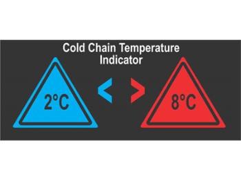 Kølekæde temperaturstrip 2°/8°C - 10 stk/pk., min. køb 5 pk.